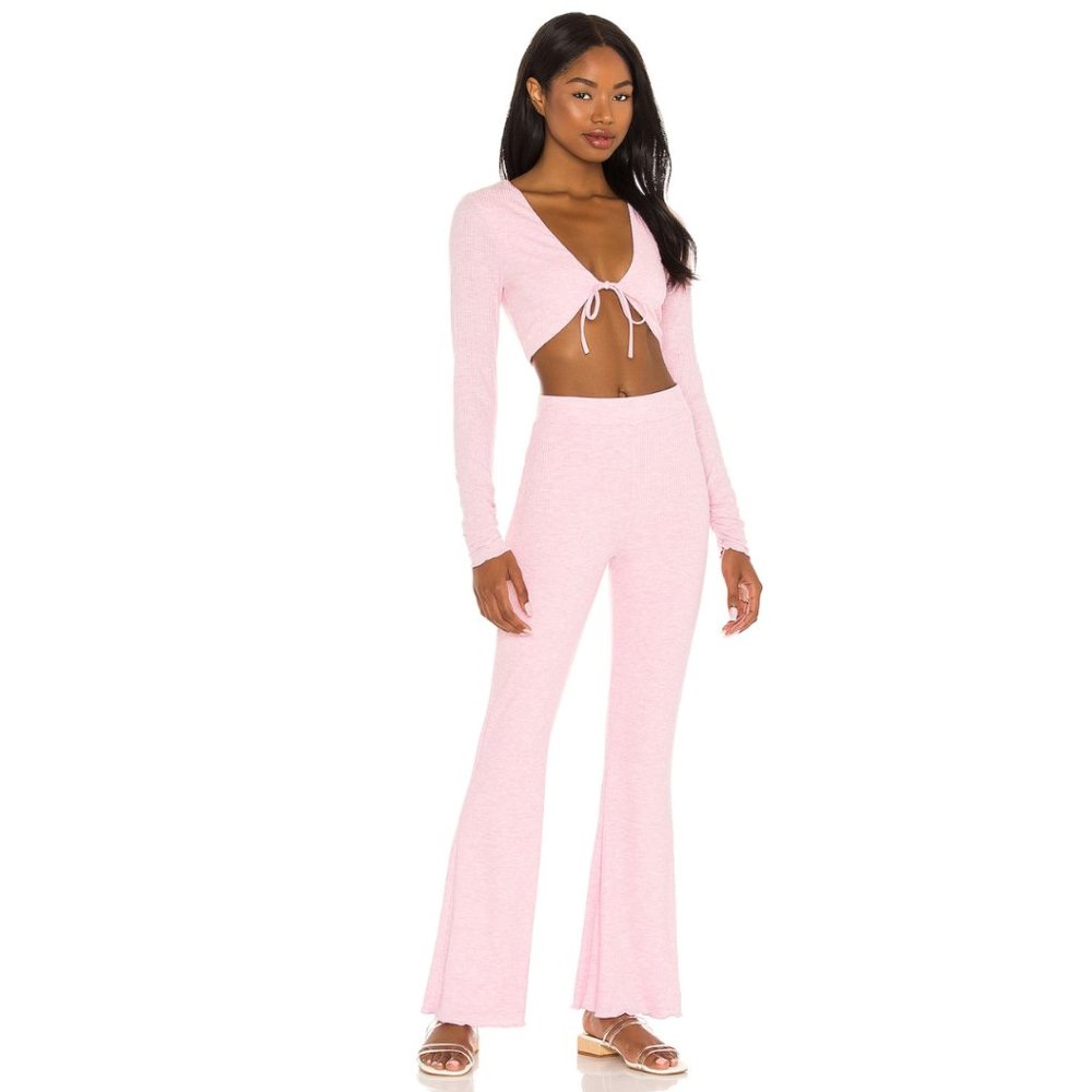 Lovers & Friends Edge Pant in Pink Heather NWOT Size Small